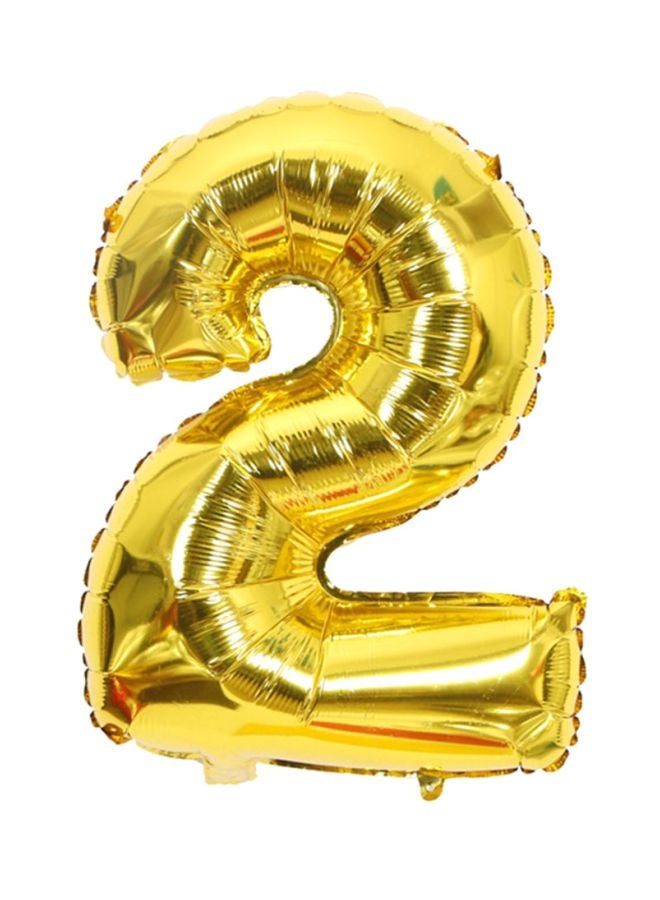 كول بيبي بالونات على شكل رقم 2 مصنوعة من ورق الألومنيوم لديكور الحفلات 40بوصة