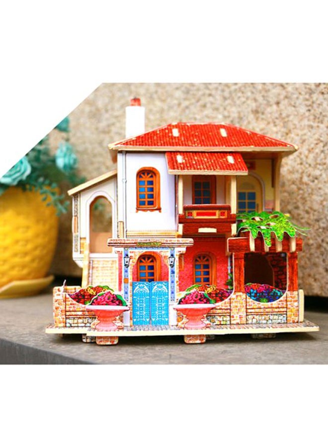 Sharpdo DIY Turkish Style Villa Wooden House Puzzle 15x12x15.5cm - Image 3