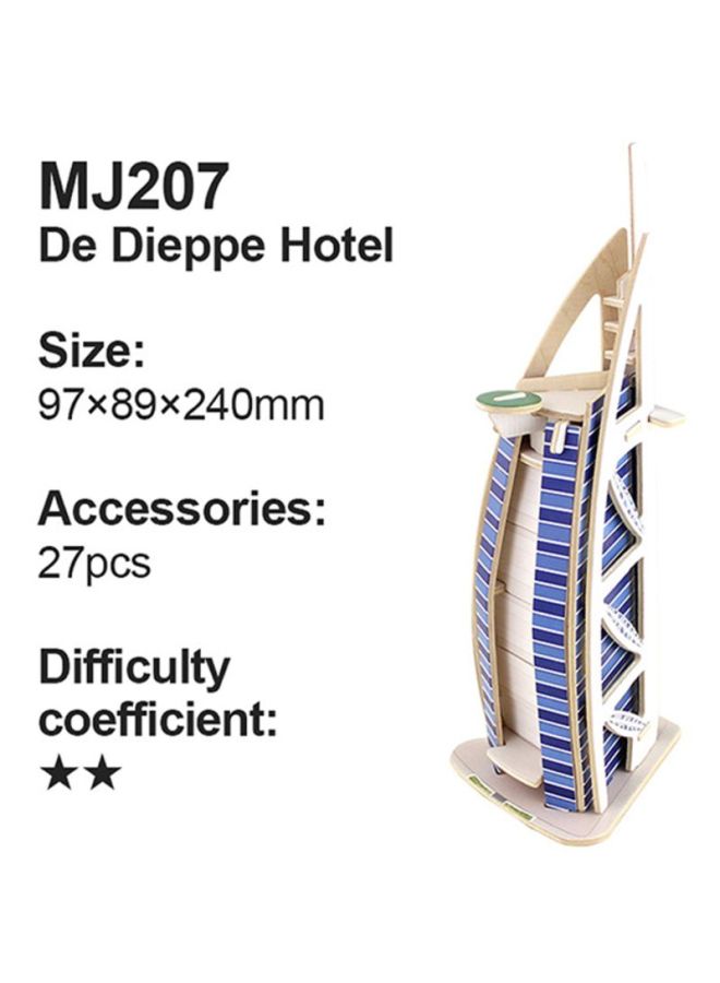 Sharpdo Dubai Hotel Model 3D DIY Puzzle 240x97x89cm - Image 2