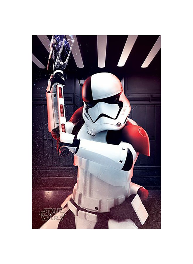 ملصق جداري طويل بطبعة الجندي من فيلم "Stars wars the last jedi" طراز PP34209 متعدد الألوان 91.5x104سم
