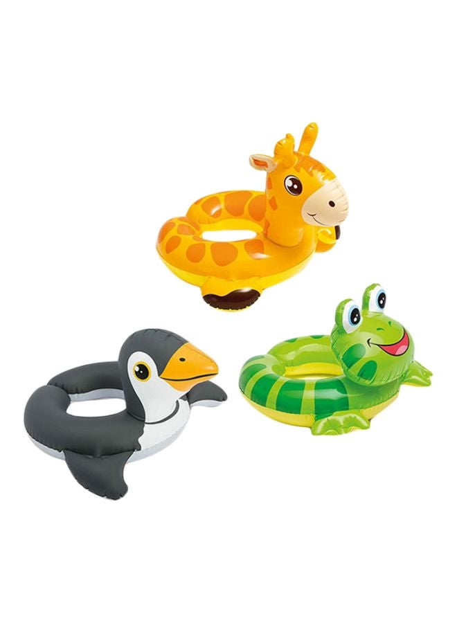 INTEX Assorted Inflatable Animal Split Swim Ring 77x55cm - Image 1