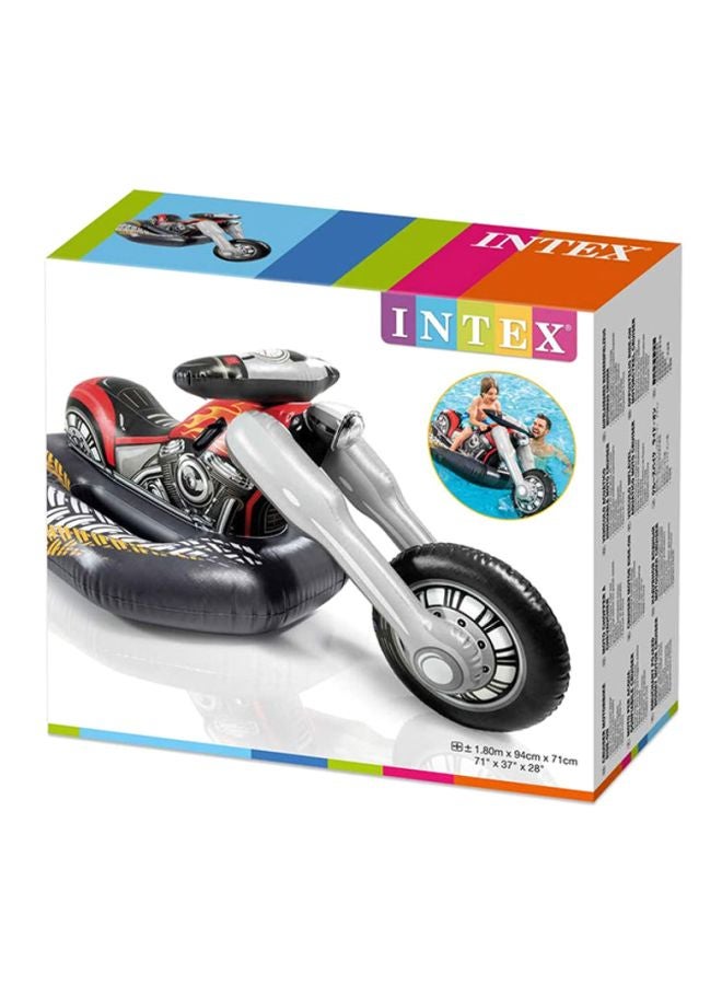 INTEX Cruiser Motorbike Ride-On Pool Floats Toy Black/Red 180x94x71cm  - Image 2