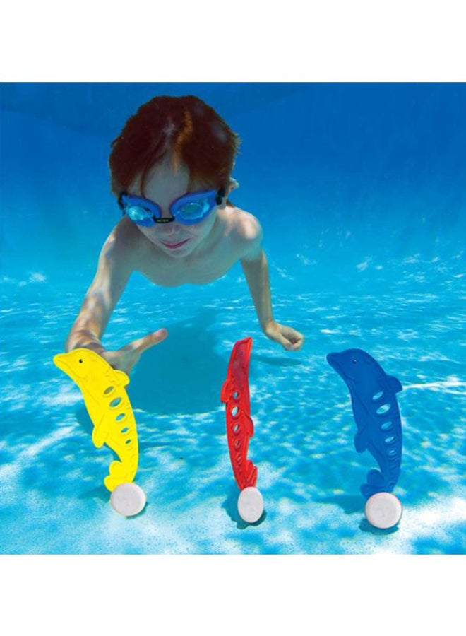 INTEX 3-Piece Under Dive Water Fun Dolphin Set 28.4x14.7x5cm - Image 2