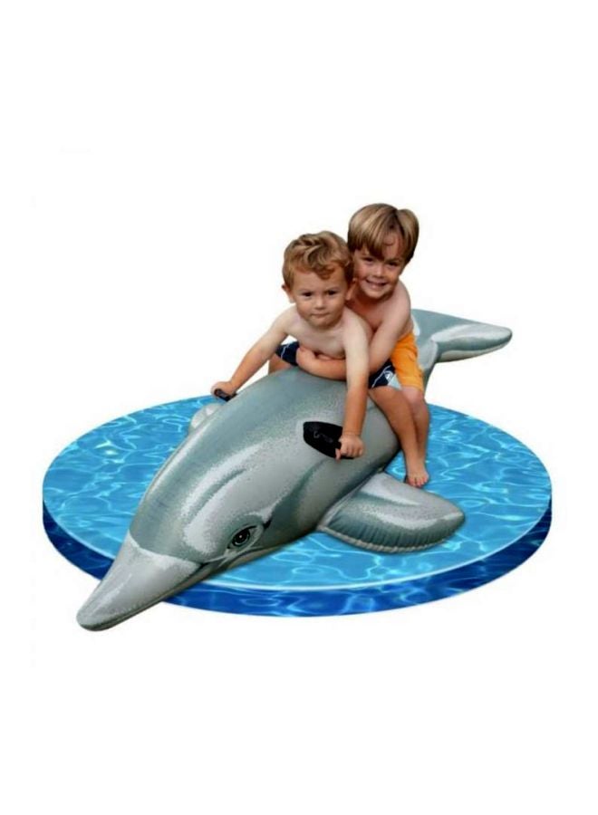 انتكس عوامة سباحة قابلة للنفخ بشكل دولفين طراز 11971 69x26بوصة - Image 2