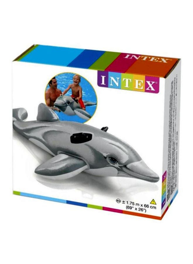 انتكس عوامة سباحة قابلة للنفخ بشكل دولفين طراز 11971 69x26بوصة - Image 3