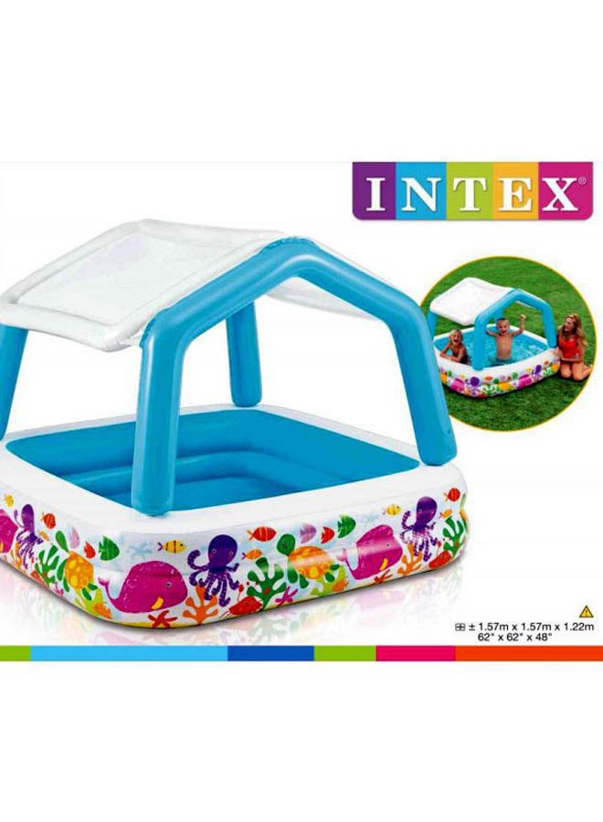 انتكس مسبح مظلّل من أشعة الشمس 62x62x48بوصة - Image 3