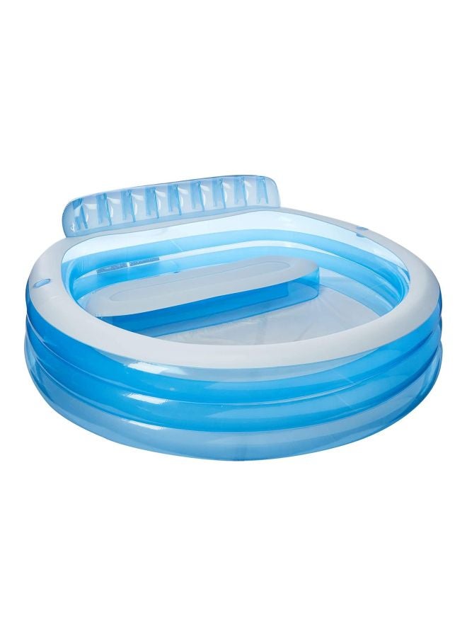 INTEX Center Family Lounge Pool (224cm x 216cm x 76cm) 224x76x216cm - Image 1