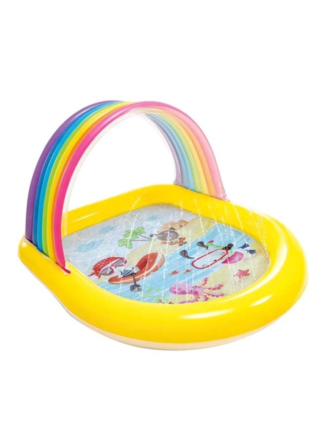 INTEX - Inflatable Portable Outdoor Foldable Lightweight Rainbow Arch Spray Pool 147x130x86cm - Image 1