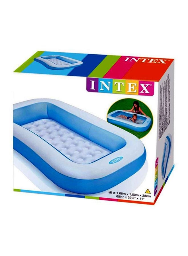 INTEX Inflatable Rectangular Pool 166x28x100centimeter - Image 2