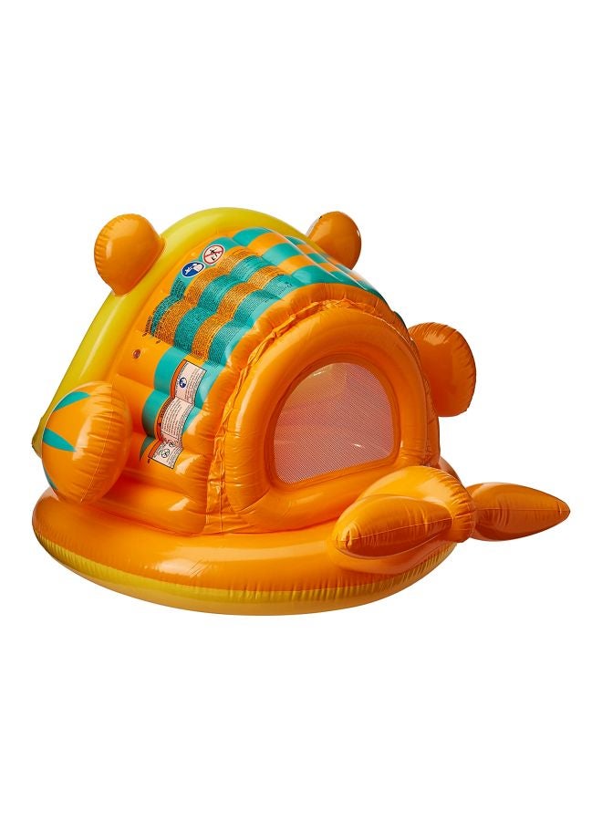 انتكس بركة سباحة لايزي فيش للأطفال الصغار مع غطاء يمنح الظل 49x43x28بوصة - Image 2