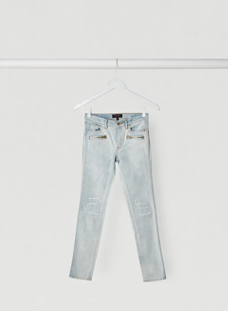 Juicy Couture Kids/Teen Slim Fit Jeans Light Blue