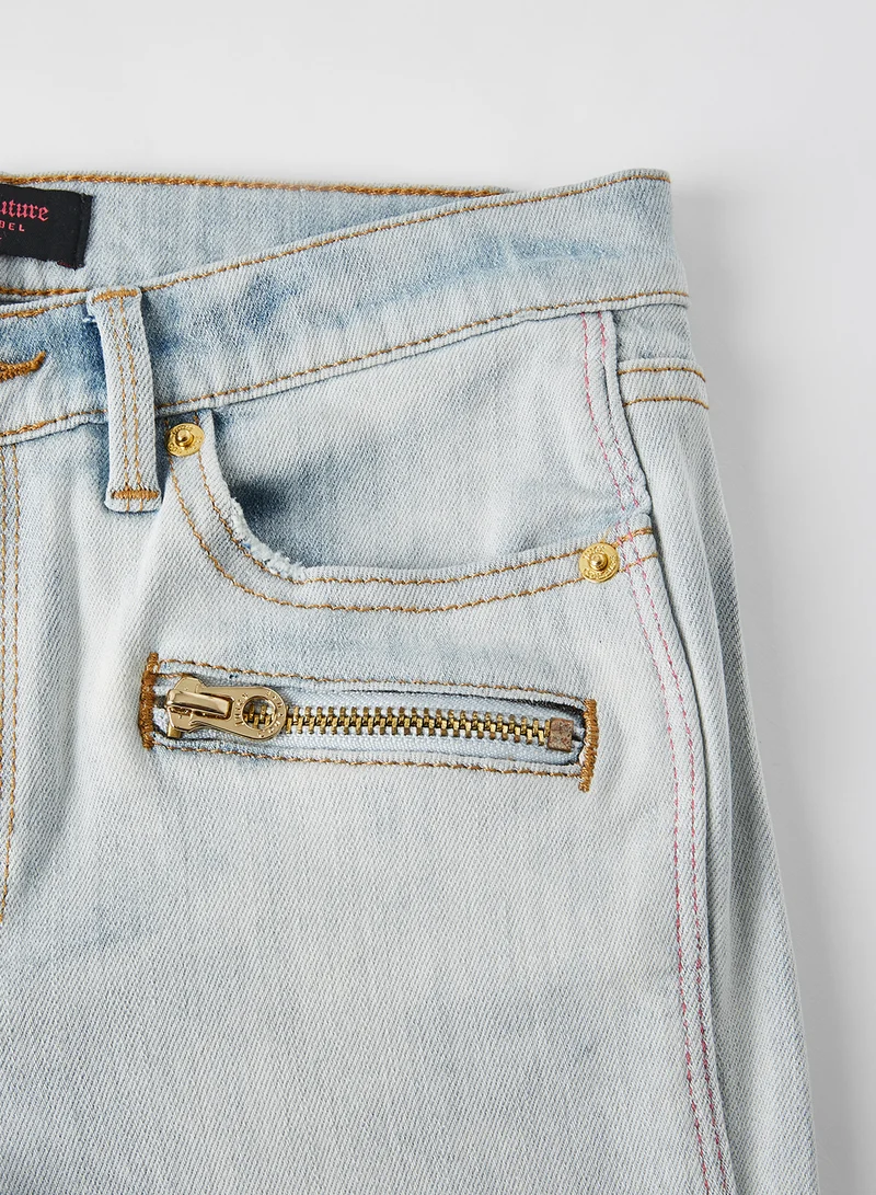 Juicy Couture Kids/Teen Slim Fit Jeans Light Blue