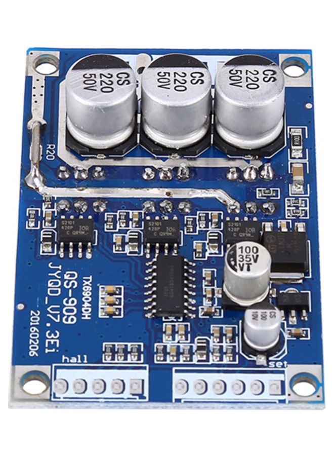 Generic - DC 12V-36V 15A 500W Brushless Motor Controller Hall BLDC Driver Board Blue 12x12x12cm - Image 1