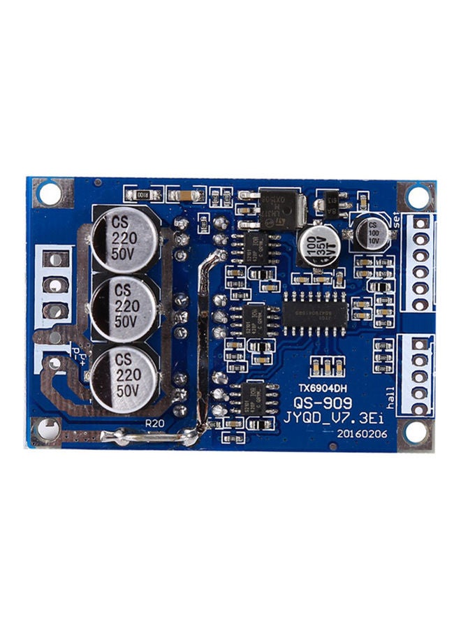 Generic - DC 12V-36V 15A 500W Brushless Motor Controller Hall BLDC Driver Board Blue 12x12x12cm - Image 1