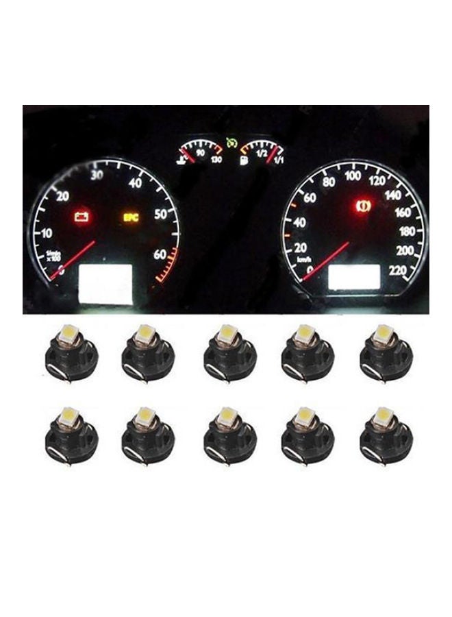 10-Piece T4.2 12V Car Dashboard Meter Panel Light Lamps - Image 1