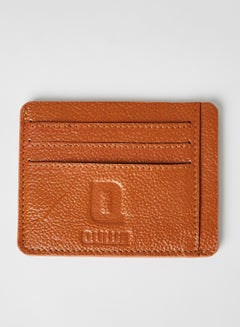 QUWA Genuine Leather Card Holder Tan  - Image 1
