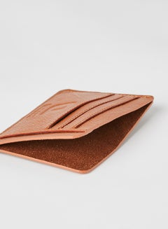 QUWA Genuine Leather Card Holder Tan  - Image 3