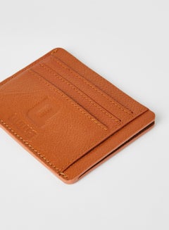 QUWA Genuine Leather Card Holder Tan  - Image 4