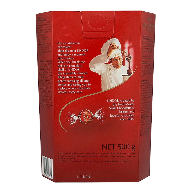 ليندت - كرات شوكولاتة ليندور كورنيت بالحليب 500جرام - Image 1