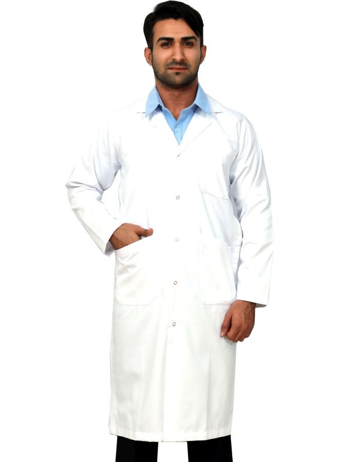 كلوثون معطف مختبرٍ سادة بجيوب أبيض  - Image 1