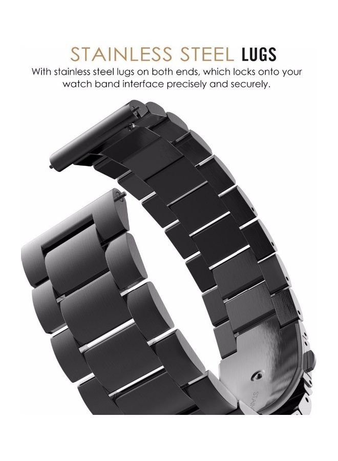 Generic Replacement Stainless Steel Watch Chain For TicWatch/Moto 360 2nd 460/Samsung Gear S3/Huawei GT  - Image 4