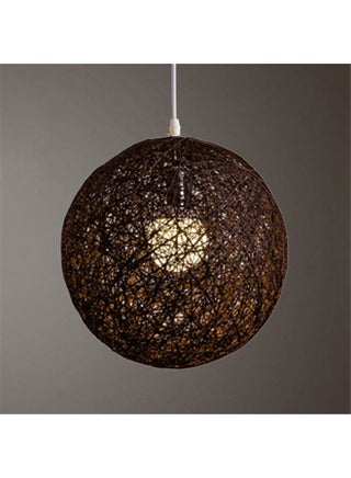 Ball Pendant Light Lamp Brown 16x16x16cm - v1608381354/N43161466A_1