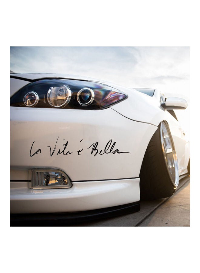 "ملصق عاكس للسيارة بتصميم عبارة "La Vita E Bella" - Image 2