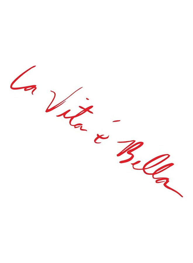 "ملصق عاكس للسيارة بتصميم عبارة "La Vita E Bella"