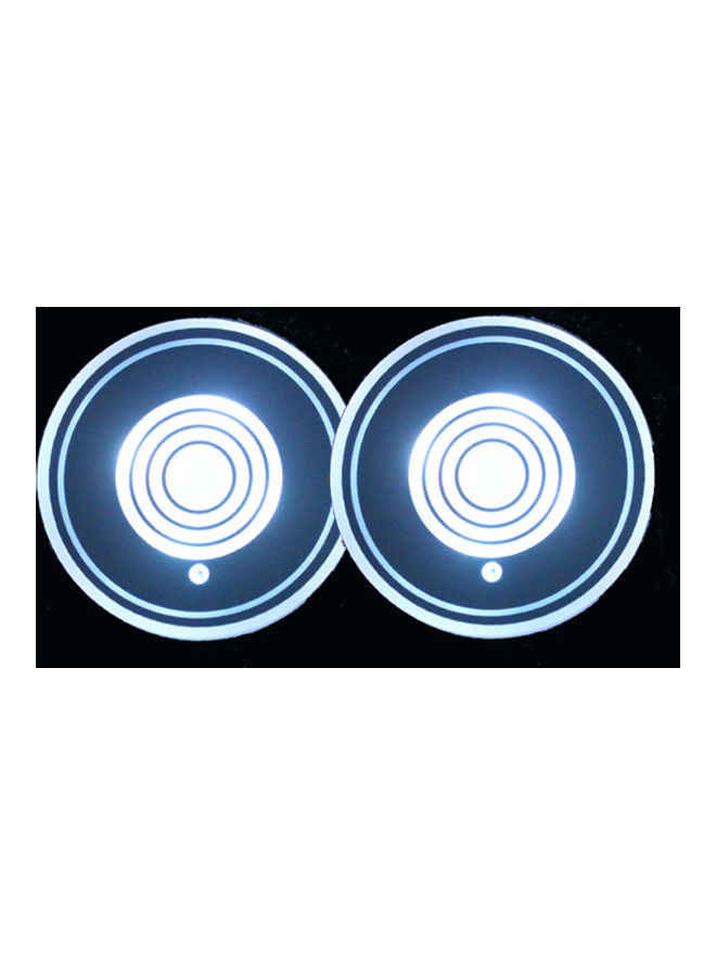 2-Piece Rechargeable LED Car Cup Coasters
