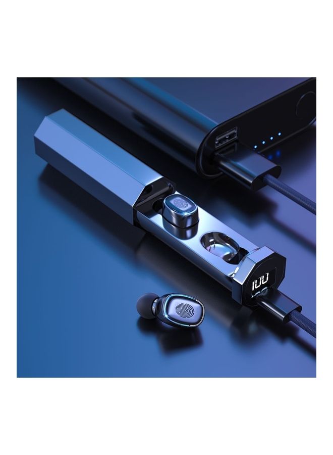 TWS-03 Bluetooth 5.0 Wireless Smart Touch Earphones Black - Image 3