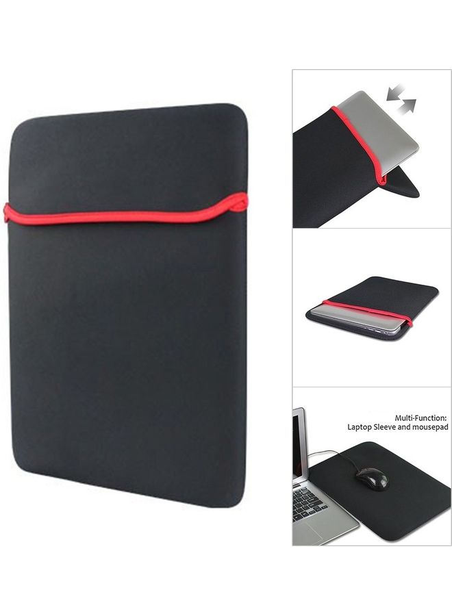 حافظة لحمل اللابتوب مقاومة للماء. أسود/أحمر - Image 2