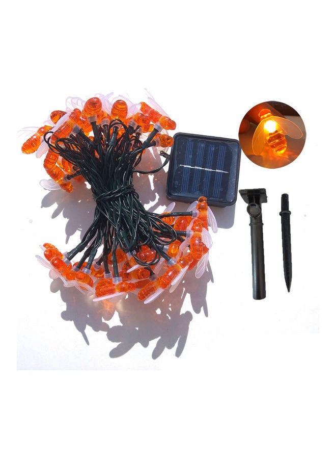 شريط إضاءة LED يعمل بالطاقة الشمسية على شكل نحلة أبيض دافئ - Image 1