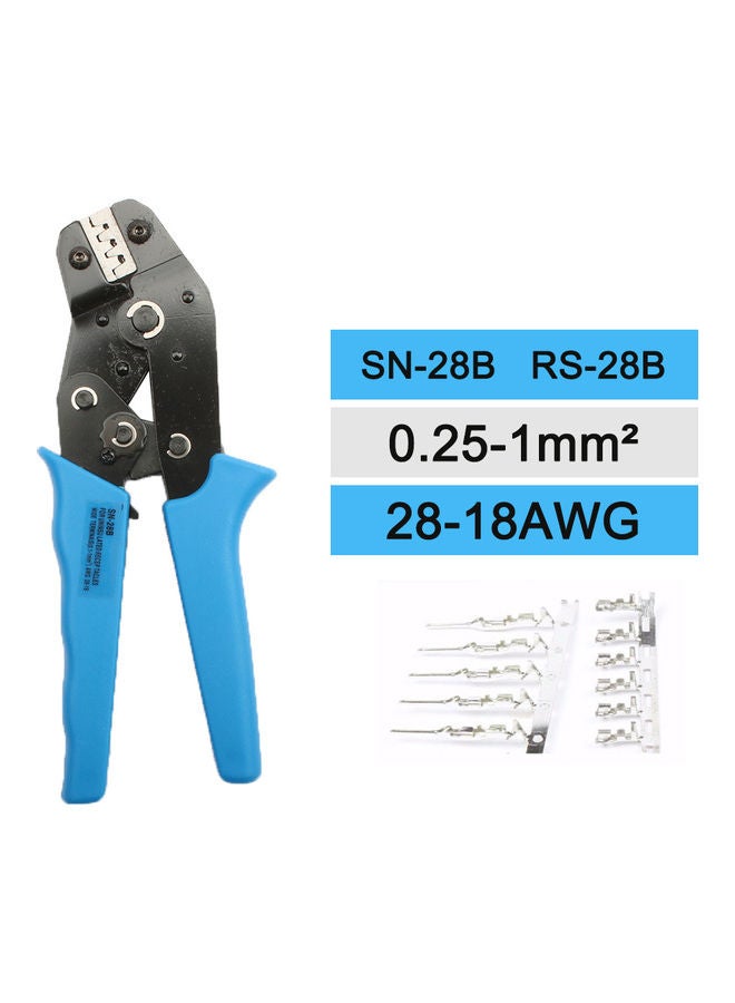 Generic Terminals Pliers And Interchangeable Dies Wire Crimper Tools Ratcheting 7Inch SN-28B multicolor 25*25*25cm  - Image 1