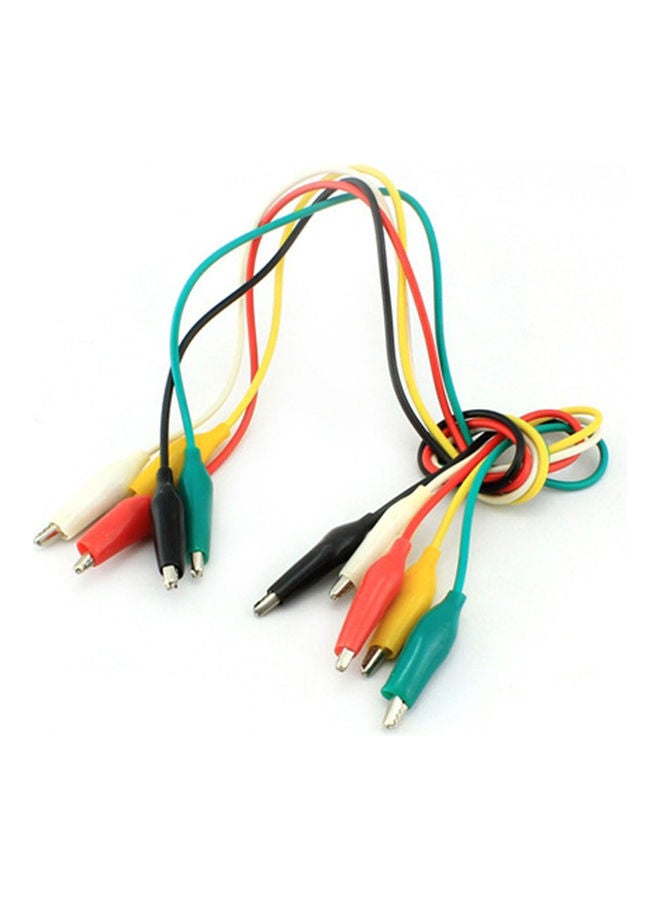 Generic 5 Pcs 50CM Colorful Crocodile Clips Cable Double Ended Jumper Test Leads Electronics Connecting Wire multicolor 12*12*12cm  - Image 1