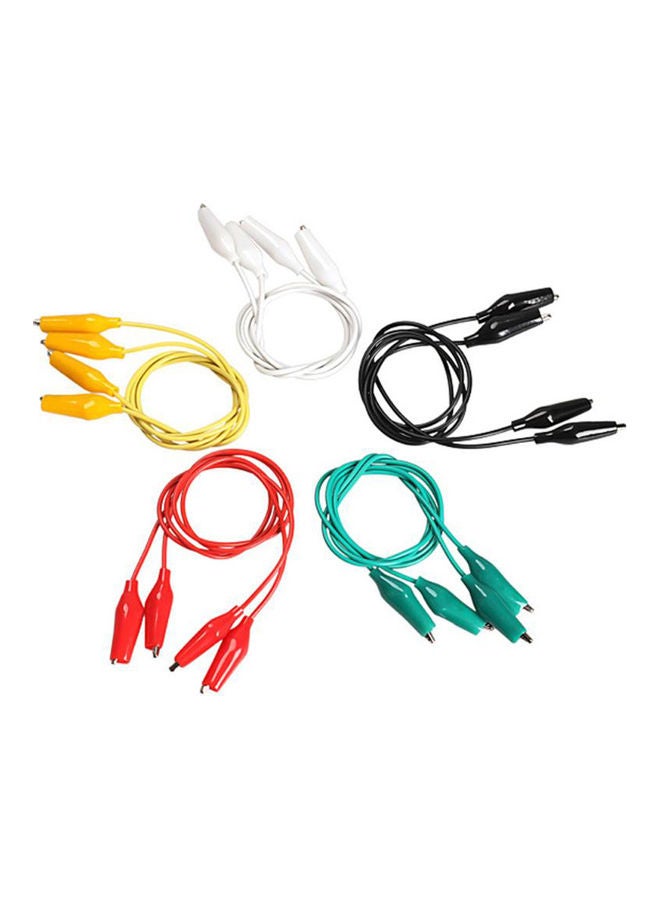 Generic 5 Pcs 50CM Colorful Crocodile Clips Cable Double Ended Jumper Test Leads Electronics Connecting Wire multicolor 12*12*12cm  - Image 4