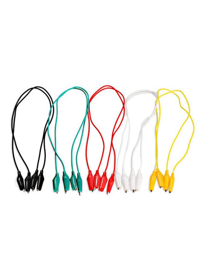 Generic 5 Pcs 50CM Colorful Crocodile Clips Cable Double Ended Jumper Test Leads Electronics Connecting Wire multicolor 12*12*12cm  - Image 5