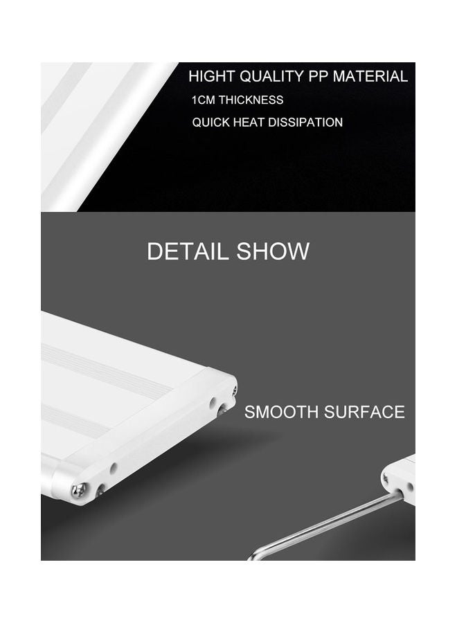 LED Lamp With Extensible Clip White 41 x 41 x 41cm