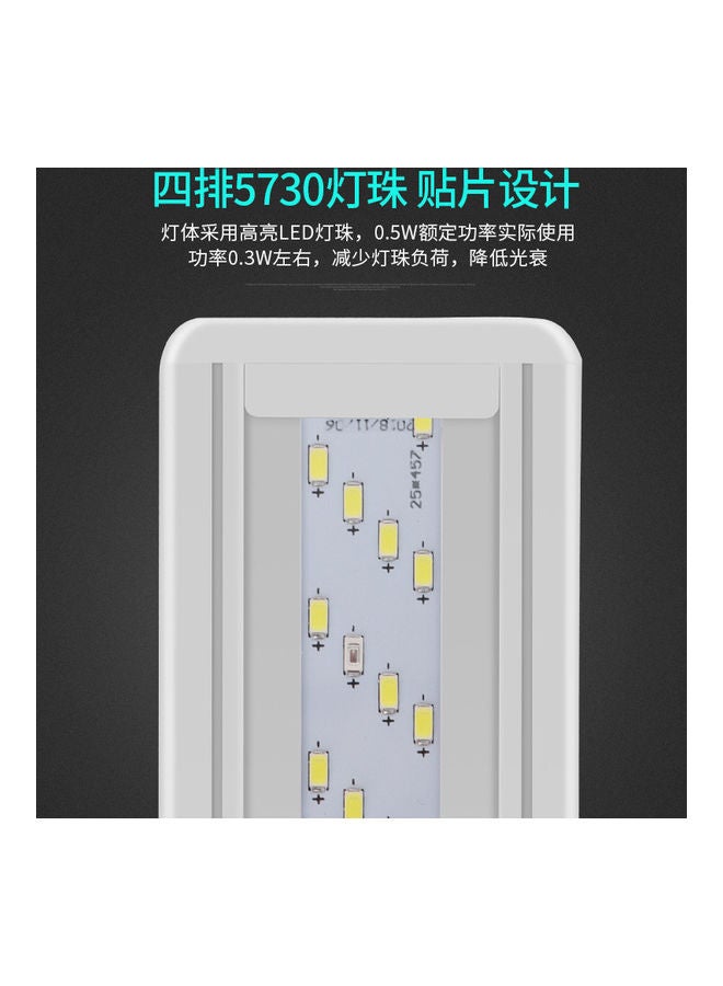 LED Lamp With Extensible Clip White 41 x 41 x 41cm