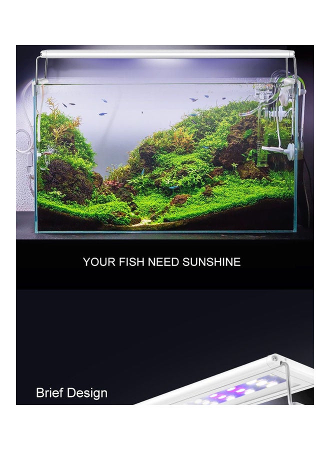 LED Lamp With Extensible Clip White 41 x 41 x 41cm