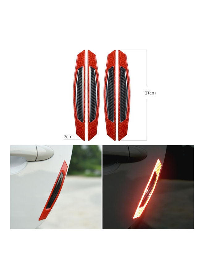 Carbon Fiber Car Reflective Strip Door Warning Reflector - Image 1