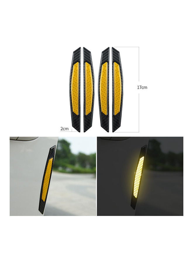 Carbon Fiber Car Reflective Strip Door Warning Reflector - Image 1