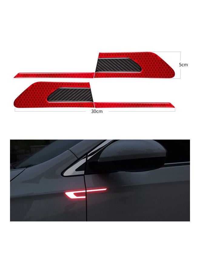 Carbon Fiber Car Reflective Strip Door Warning Reflector - Image 1