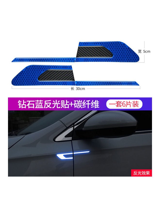 Carbon Fiber Car Reflective Strip Door Warning Reflector - Image 1