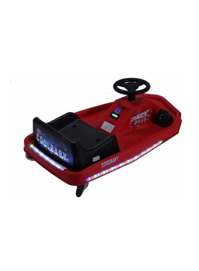 Cool Baby Crazy Cart Drifting Electric Scooter Red 83x20x51cm - Image 2