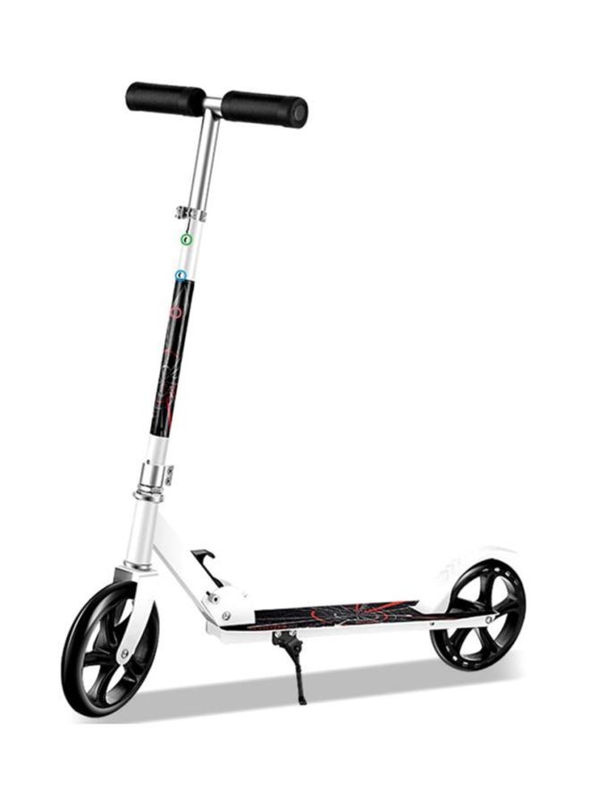 كول بيبي سكوتر دفع قابل للطي مزود بعجلتين فضي 102x10x78سم  - Image 2