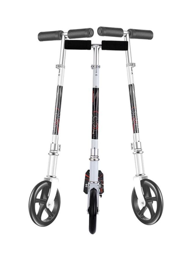 كول بيبي سكوتر دفع قابل للطي مزود بعجلتين فضي 102x10x78سم  - Image 3