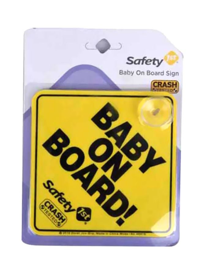 Safety 1st Baby On Board Safety Sign Car Sticker 