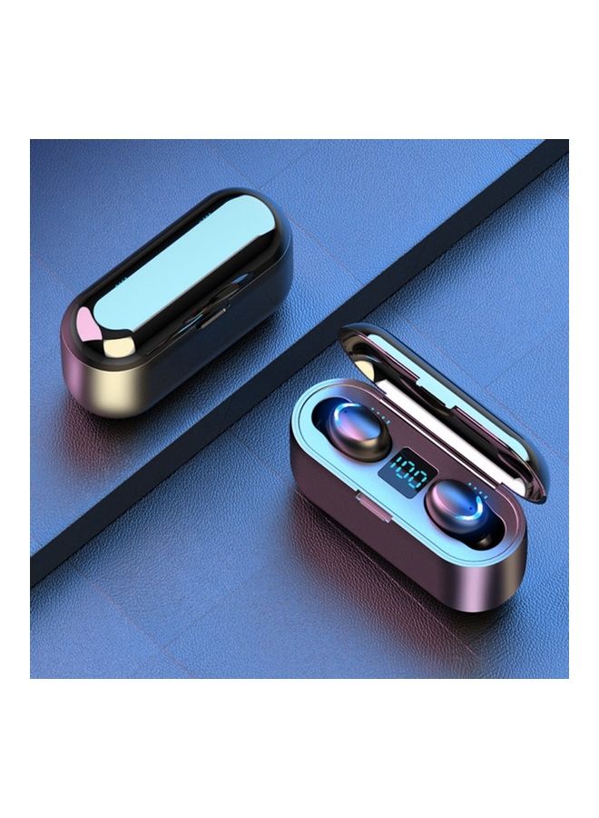 سماعة أذن TWS لاسلكية تعمل بالبلوتوث 5.0 ومزودة بتقنية اللمس الذكي طراز F9-5 أسود - Image 2