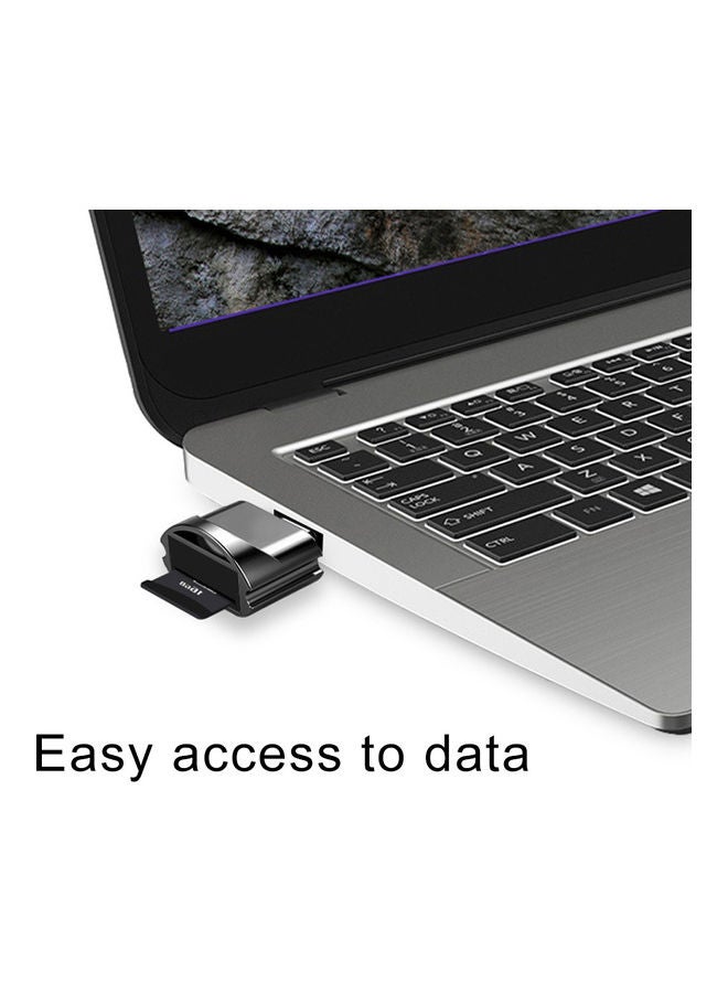 قارئ بطاقة ذاكرة مايكرو USB/Type-C أسود - Image 2