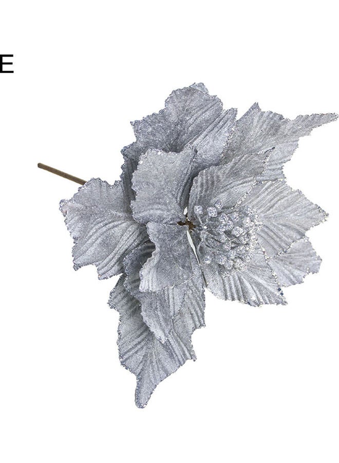 Christmas Tree Artificial Flowers Grey 20 x 10 x 20cm